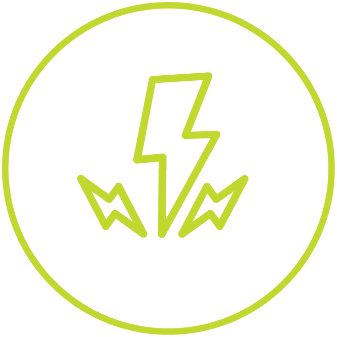 Icon of lightning bolts.
