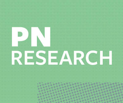 Green graphic with the text: “PN RESEARCH.”